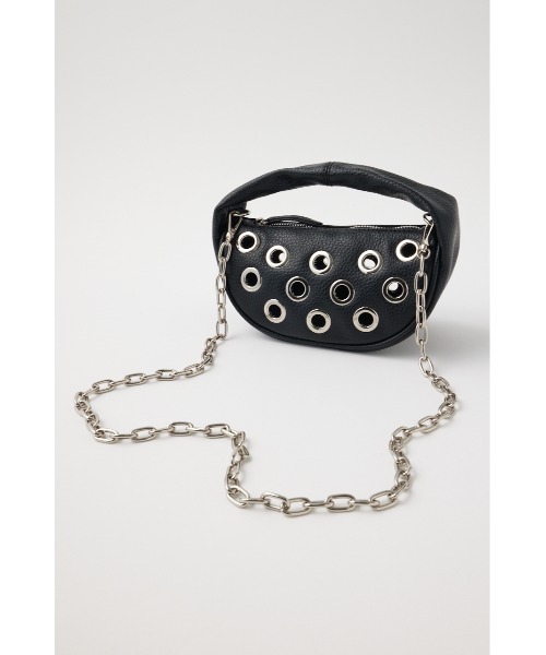 MOUSSY(マウジー)の「EYELET MINI バッグ(ショルダーバッグ・レディース・ブラック・FREE)」の14枚目の写真
