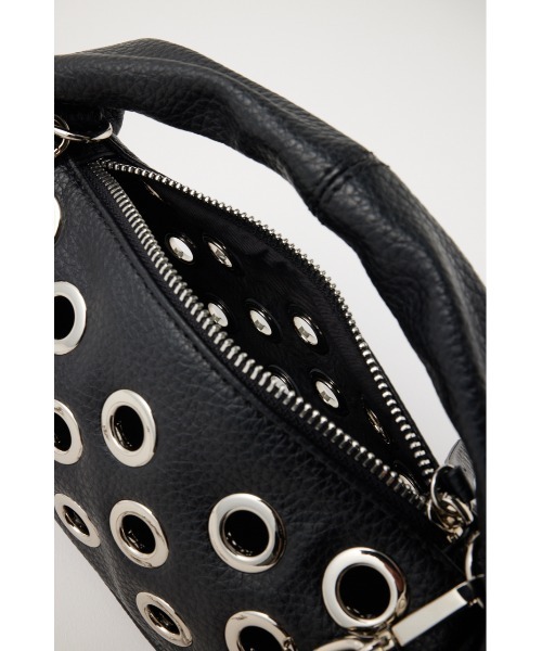 MOUSSY(マウジー)の「EYELET MINI バッグ(ショルダーバッグ・レディース・ブラック・FREE)」の7枚目の写真