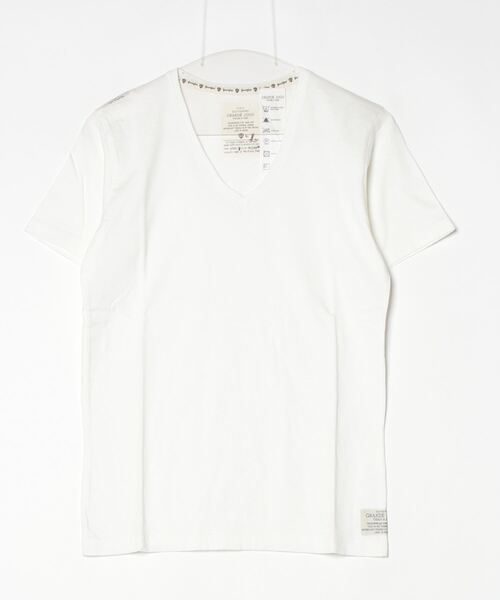 THE MILES（ザ マイルズ）の「R002 TEE（Tシャツ/カットソー・メンズ・ホワイト/ライトグレー/レッド/ワインレッド/ベージュ/ネイビー/オレンジ/ブラック/グレー/チャコールグレー/ピンク・SMALL/MEDIUM/X-LARGE/LARGE）」の2枚目の写真