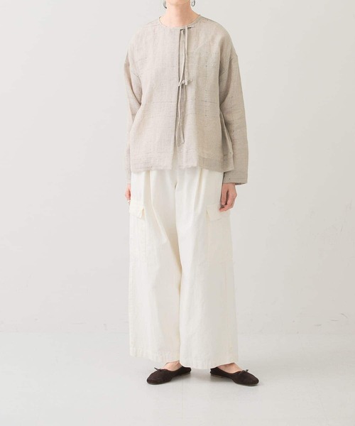 かぐれ（カグレ）の「ユーティリティーイージーパンツ（その他パンツ・レディース・ライトカーキ/オフホワイト・FREE）」の5枚目の写真