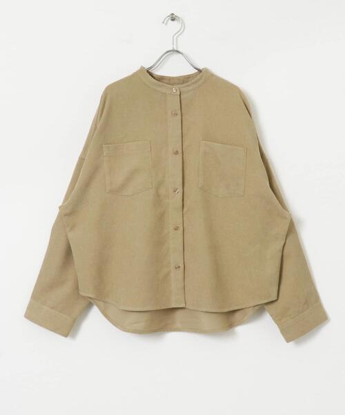 ITEMS URBANRESEARCH（アイテムズ アーバンリサーチ）の「コーデュロイポケットシャツ（Tシャツ/カットソー・レディース・グリーン/ブラック/ベージュ・FREE）」の9枚目の写真
