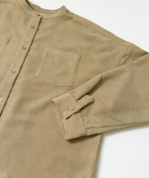 ITEMS URBANRESEARCH（アイテムズ アーバンリサーチ）の「コーデュロイポケットシャツ（Tシャツ/カットソー・レディース・グリーン/ブラック/ベージュ・FREE）」の10枚目の写真