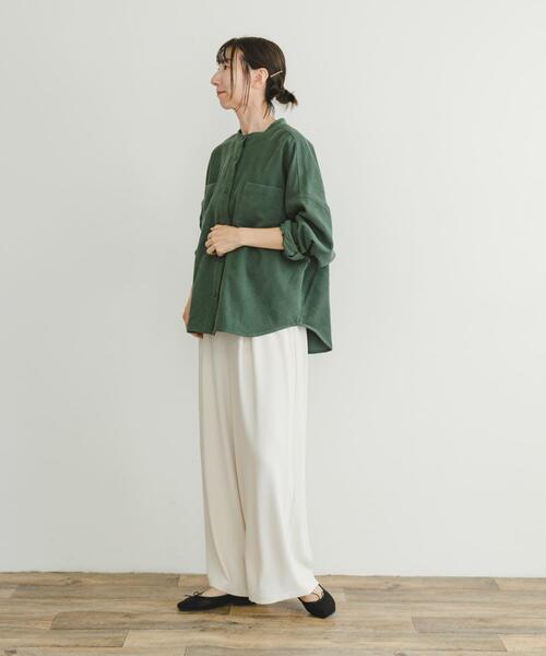 ITEMS URBANRESEARCH（アイテムズ アーバンリサーチ）の「コーデュロイポケットシャツ（Tシャツ/カットソー・レディース・グリーン/ブラック/ベージュ・FREE）」の15枚目の写真