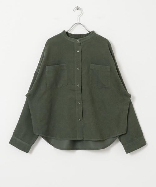 ITEMS URBANRESEARCH（アイテムズ アーバンリサーチ）の「コーデュロイポケットシャツ（Tシャツ/カットソー・レディース・グリーン/ブラック/ベージュ・FREE）」の19枚目の写真