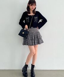 MAJESTIC LEGON | リボンエンブロイダリーカーディガン(カーディガン/ボレロ)