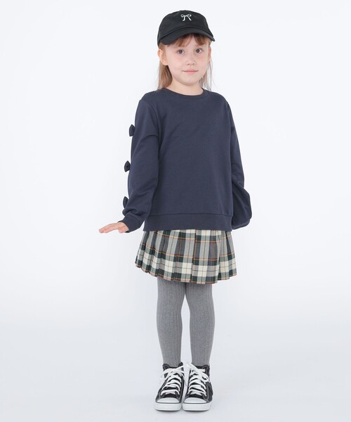 SHIPS（シップス）の「SHIPS KIDS:リボン モチーフ キャップ（キャップ・キッズ・ベージュ/ブラック・ONE SIZE）」の7枚目の写真