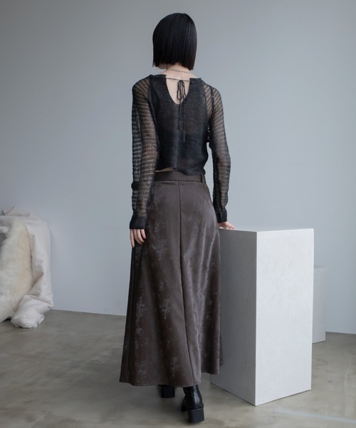 新品✨レース　ニット　2wayスカート index（インデックス）の「◇2WAYレースカラーニット【WEB限定