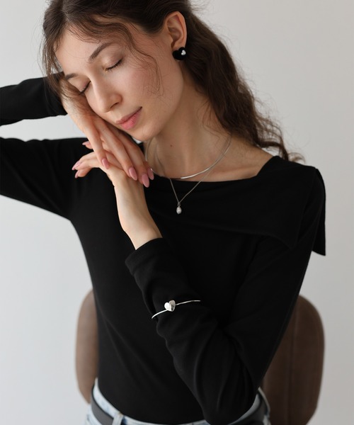 BLUEEAST（ブルーイースト）の「ハートメタルバングル（バングル/リストバンド・レディース・シルバー/ゴールド・FREE）」の3枚目の写真