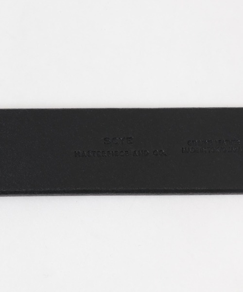 Scye（サイ）の「Scye　Leather New Basic Belt（ベルト・メンズ・キャメル/ブラック・MEDIUM）」の7枚目の写真