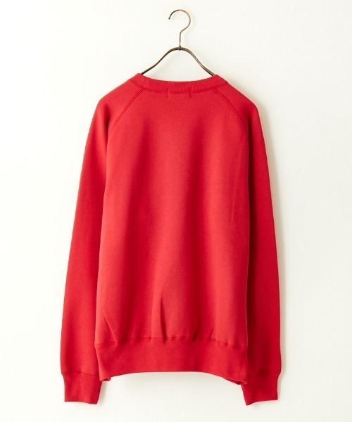 新品未使用　GYMPHLEX ワンポイントロゴ刺繍　クルーネック　スウェット GYMPHLEX/ジムフレックス] スイングスリーブ ワンポイントロゴ刺繍