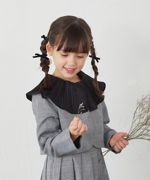 美品　riziere リジェール　110 女の子　セットアップ　ブラウス プリーツカラーブラウス（シャツ/ブラウス）｜riziere