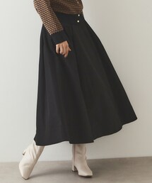 OPAQUE.CLIP | メモリータフタ フレアスカート【洗濯機洗い可】(スカート)
