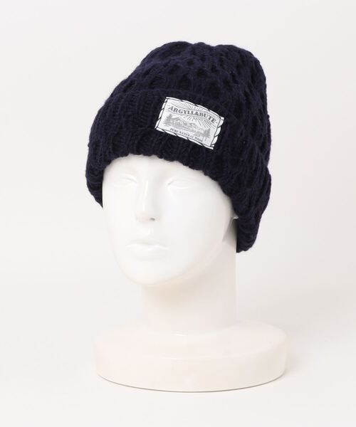 salle de bal(サルデバル)の「ウェーブ ニット ワッチキャップ(ニットキャップ/ビーニー・レディース・ネイビー/オフホワイト/グレー・FREE)」の7枚目の写真