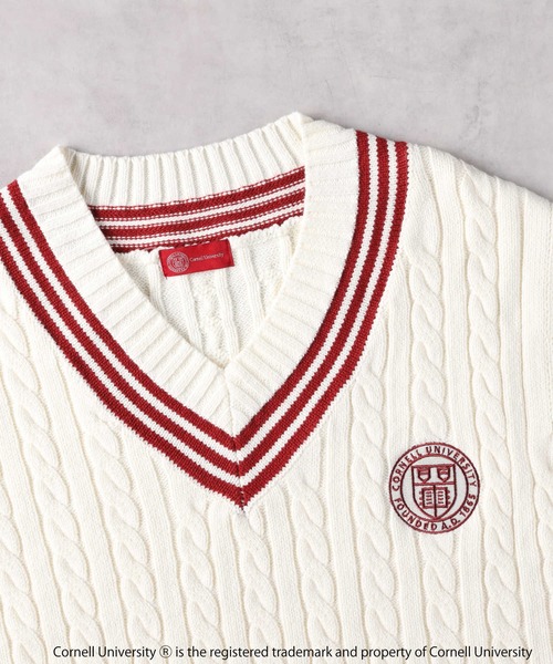 【フレッドペリー】チルデンニット ベスト ロゴ 刺繍 M 洗える 白 Amazon | [レイビームス] ニット セーター FRED PERRY 別注