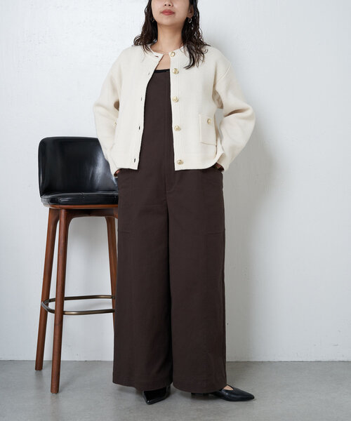 Jena espace merveilleux(ジェナ エスパスメルヴェイユ)の「メタルボタンカーディガン(カーディガン/ボレロ・レディース・アイボリー/チャコールグレー/ブルー・FREE)」の7枚目の写真