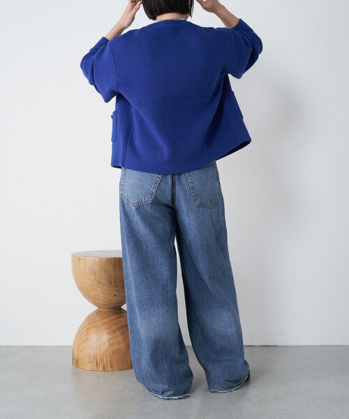 Jena espace merveilleux(ジェナ エスパスメルヴェイユ)の「メタルボタンカーディガン(カーディガン/ボレロ・レディース・アイボリー/チャコールグレー/ブルー・FREE)」の21枚目の写真