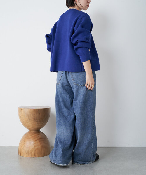 Jena espace merveilleux(ジェナ エスパスメルヴェイユ)の「メタルボタンカーディガン(カーディガン/ボレロ・レディース・アイボリー/チャコールグレー/ブルー・FREE)」の22枚目の写真