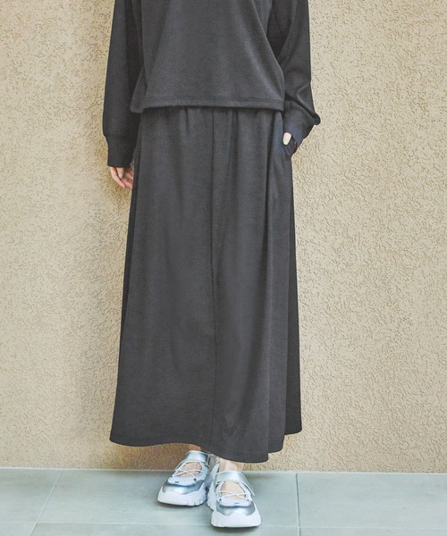 LAKOLE(ラコレ)の「ドロストフレスカート / 151671(スカート・レディース・ブラウン/ブラック/グレー/サンドグレー・MEDIUM/SMALL)」の2枚目の写真