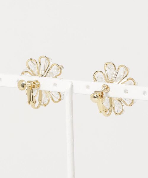 【Toteme】ペブルイヤリング NC:Crystal peccle Earring クリスタルペブルイヤリング