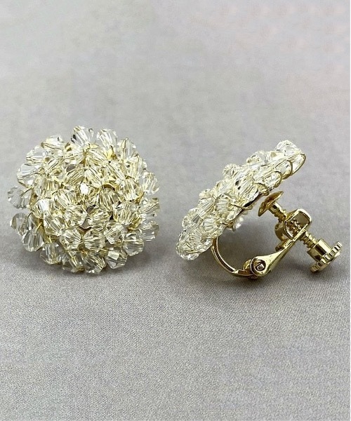 nicott（ニコット）の「NC:Crystal peccle Earring クリスタルペブルイヤリング（イヤリング・レディース・B/A/C/D・FREE）」の2枚目の写真