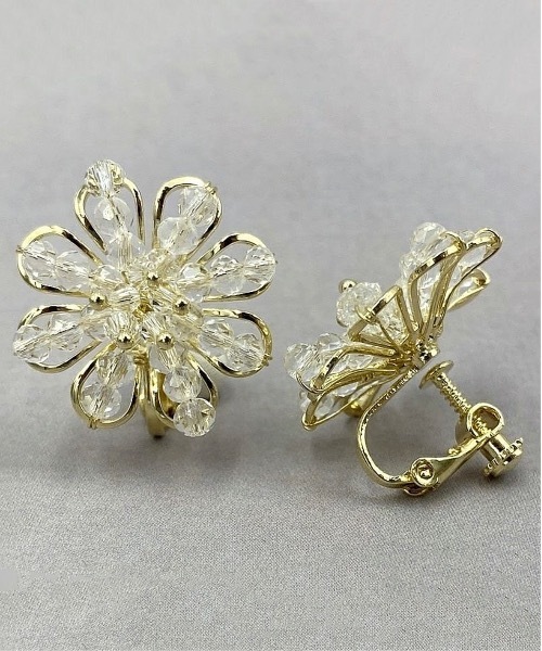 nicott（ニコット）の「NC:Crystal peccle Earring クリスタルペブルイヤリング（イヤリング・レディース・B/A/C/D・FREE）」の3枚目の写真