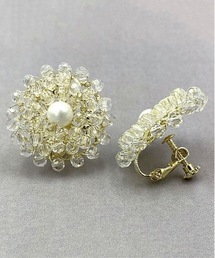 NC:Crystal peccle Earring クリスタルペブルイヤリング