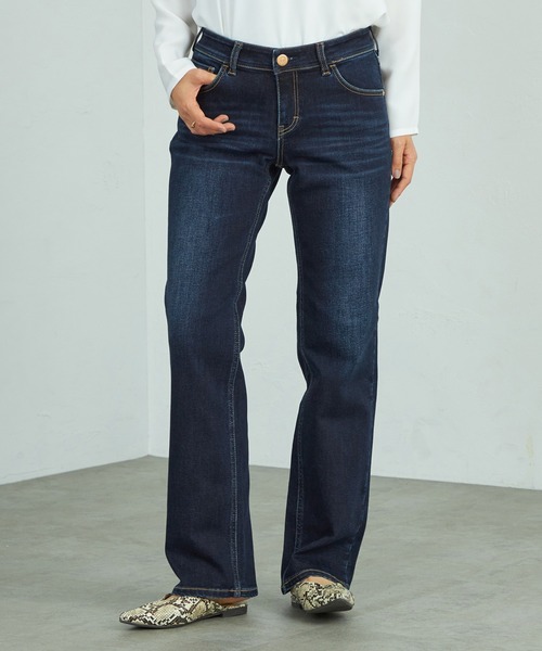 C17（シーセブンティーン）の「C17 レギュラーストレートデニムパンツ（デニムパンツ・レディース・インディゴブルー/ダークインディゴブルー/ブルー・26/28/29/30/31/32/27）」の3枚目の写真