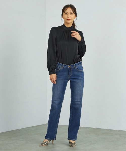 C17（シーセブンティーン）の「C17 レギュラーストレートデニムパンツ（デニムパンツ・レディース・インディゴブルー/ダークインディゴブルー/ブルー・26/28/29/30/31/32/27）」の10枚目の写真