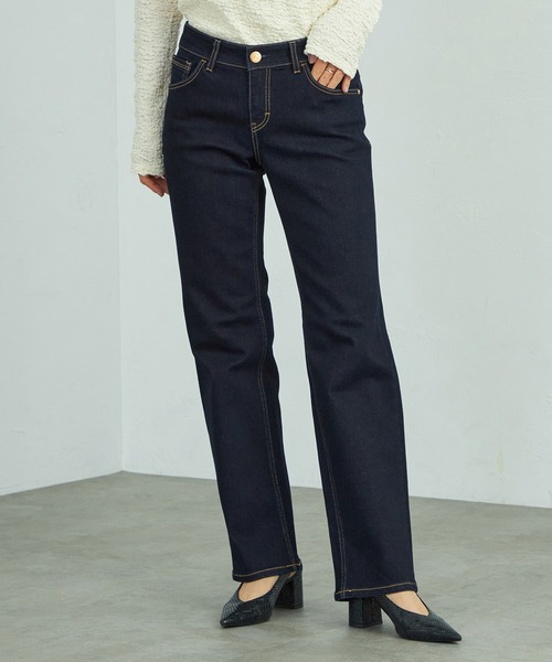 C17（シーセブンティーン）の「C17 レギュラーストレートデニムパンツ（デニムパンツ・レディース・インディゴブルー/ダークインディゴブルー/ブルー・26/28/29/30/31/32/27）」の12枚目の写真
