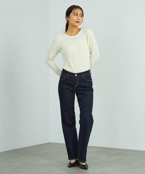 C17（シーセブンティーン）の「C17 レギュラーストレートデニムパンツ（デニムパンツ・レディース・インディゴブルー/ダークインディゴブルー/ブルー・26/28/29/30/31/32/27）」の20枚目の写真