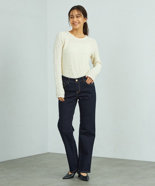 C17（シーセブンティーン）の「C17 レギュラーストレートデニムパンツ（デニムパンツ・レディース・インディゴブルー/ダークインディゴブルー/ブルー・26/28/29/30/31/32/27）」の21枚目の写真