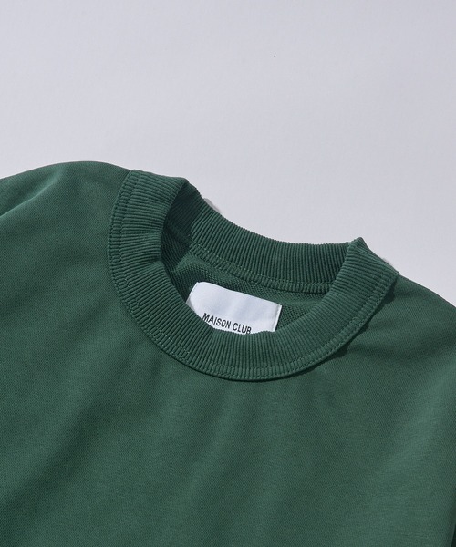 MAISON CLUB（メゾンクラブ）の「【MAISON CLUB】12oz Heavy Weight CREWNECK SWEATER　/ ドロップショルダー・ボリュームスリーブ 裏毛　無地スウェット（スウェット・メンズ・ブラック/アイボリー/グレー/チャコールグレー/ネイビー/ホワイト/ライトグレー・M/L）」の9枚目の写真