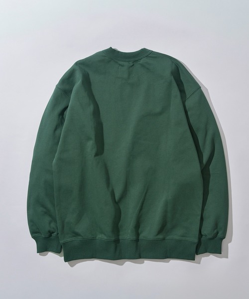 MAISON CLUB（メゾンクラブ）の「【MAISON CLUB】12oz Heavy Weight CREWNECK SWEATER　/ ドロップショルダー・ボリュームスリーブ 裏毛　無地スウェット（スウェット・メンズ・ブラック/アイボリー/グレー/チャコールグレー/ネイビー/ホワイト/ライトグレー・M/L）」の8枚目の写真