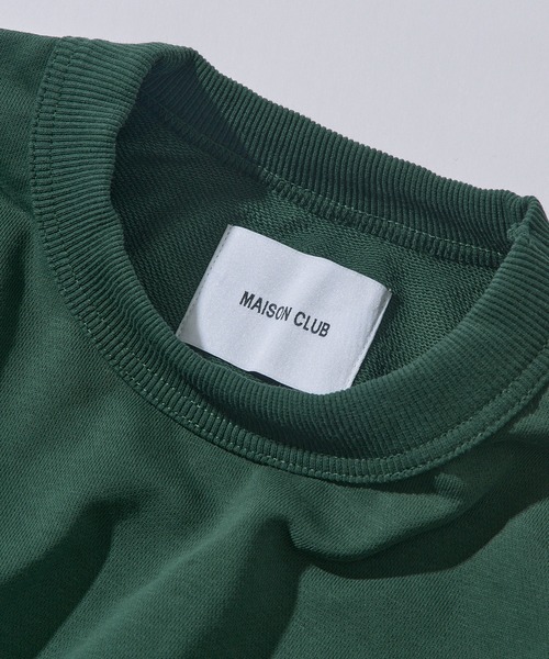 MAISON CLUB（メゾンクラブ）の「【MAISON CLUB】12oz Heavy Weight CREWNECK SWEATER　/ ドロップショルダー・ボリュームスリーブ 裏毛　無地スウェット（スウェット・メンズ・ブラック/アイボリー/グレー/チャコールグレー/ネイビー/ホワイト/ライトグレー・M/L）」の10枚目の写真