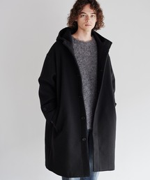 Buyer's Select/メルトンフーデッドコート