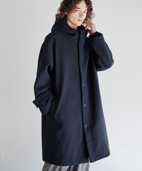 ★未使用★定価¥3,8万円【EDIFICE】M/メルトンフーデッドコート ☆未使用☆定価¥3,8万円【EDIFICE】M/メルトンフーデッドコート