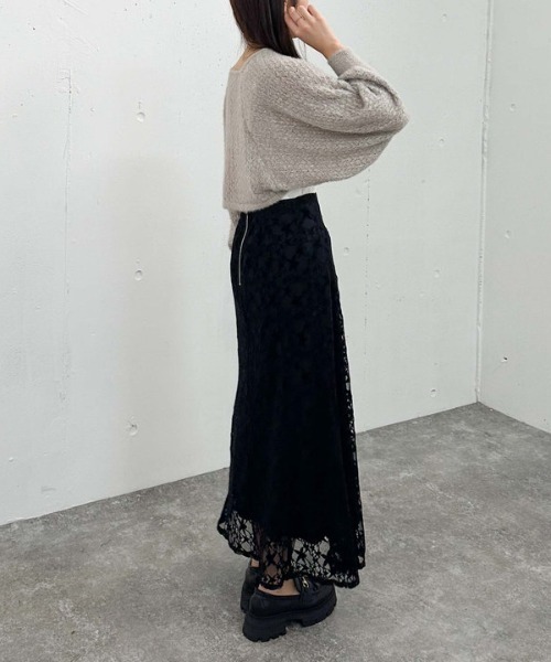 archives（アルシーヴ）の「モールレースマーメイドスカート（スカート・レディース・ブラウン/アイボリー/ブラック・MEDIUM）」の17枚目の写真