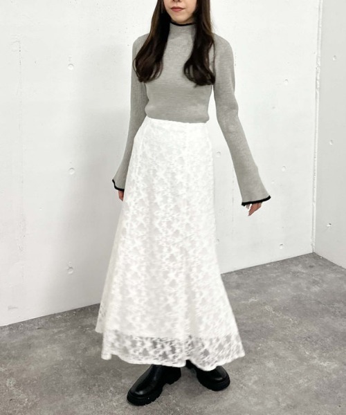 archives（アルシーヴ）の「モールレースマーメイドスカート（スカート・レディース・ブラウン/アイボリー/ブラック・MEDIUM）」の21枚目の写真