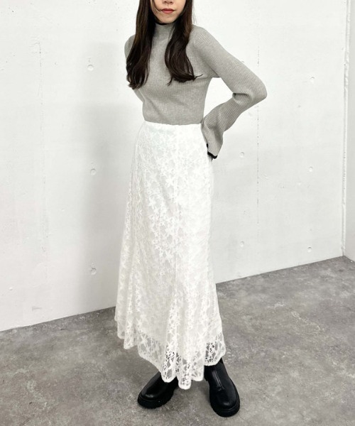 archives（アルシーヴ）の「モールレースマーメイドスカート（スカート・レディース・ブラウン/アイボリー/ブラック・MEDIUM）」の22枚目の写真