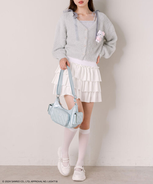 sanrio(サンリオ)の「HELLO KITTY モノグラムバッグ(ショルダーバッグ・レディース・ブラック/ホワイト/ピンク/サックスブルー・FREE)」の20枚目の写真