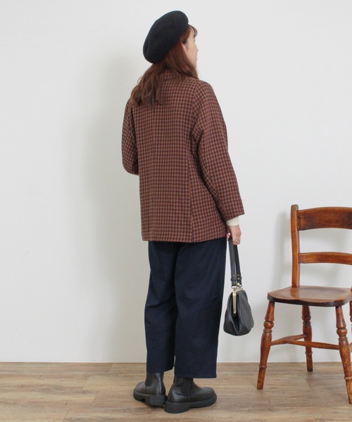 【セール】ツータックワイドチノトラウザー（チノパンツ）｜Samansa Mos2（サマンサ モスモス）