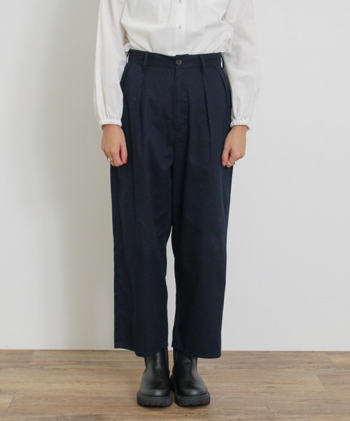 Samansa Mos2(サマンサ モスモス)の「ツータックワイドチノトラウザー(チノパンツ・レディース・ナチュラル/カーキ/ダークベージュ/ダークネイビー・マルチサイズ)」の20枚目の写真