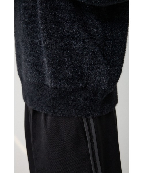 AZUL by moussy(アズールバイマウジー)の「シャギージャガードロゴニット(Tシャツ/カットソー・メンズ・ライトグレー/ブラック/ピンク/グリーン・FREE)」の15枚目の写真