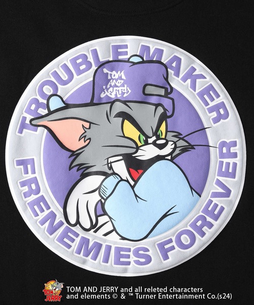 Tom＆Jerry（トムアンドジェリー）の「TOM and JERRY(トムアンドジェリー)【メンズ】【WEB限定】90Sクルーネックスウェット（スウェット・メンズ・ホワイト/ブラック/パープル/グリーン・M/XL/L）」の15枚目の写真