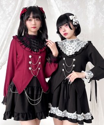 ブラウス シャツ レースアップうさ耳ブラウス レディース HARE ブラウス シャツ ARTflowerレースアップシャツ(HARE