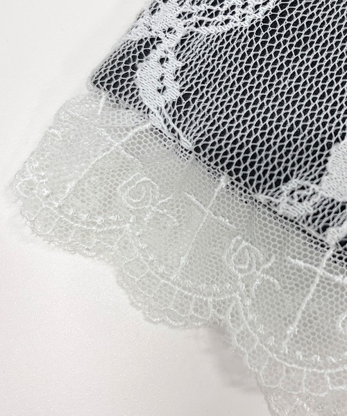 DearMyLove（ディアマイラブ）の「レースアップVヨークフリルブラウス（シャツ/ブラウス・レディース・ホワイト/ボルドー/ブラック・3L/MEDIUM/LARGE/LL）」の22枚目の写真