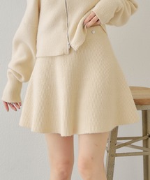 Chico | 【セットアップ対応】リブフレアミニスカート(スカート)