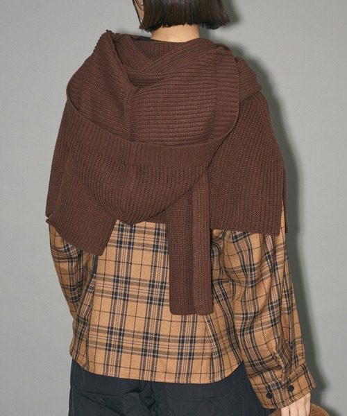 フードマフラー＋ケープニット（マフラー）｜AnriettMusee（アンリエットミュゼ）