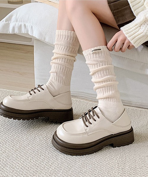 mosox（モソックス）の「【mosox】2WAY ルーズソックス（ソックス/靴下・レディース・ブラック/チョコ/ダークグレー/ベージュ/オフホワイト・FREE）」の10枚目の写真