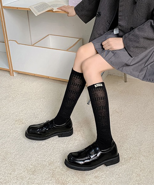 mosox（モソックス）の「【mosox】2WAY ルーズソックス（ソックス/靴下・レディース・ブラック/チョコ/ダークグレー/ベージュ/オフホワイト・FREE）」の12枚目の写真